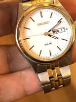 In Box: SEIKO All Stainless Steel. Original Owner. Gently Used.