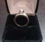 14KT Princess Cut Engagement/Wedding Band Set**