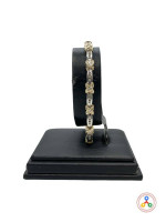 10K 2-Tone Gold and Diamond Women's Bracelet 7 inches, 10 Grams