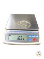 10K 2-Tone Gold and Diamond Women's Bracelet 7 inches, 10 Grams