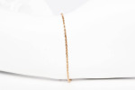 Ladies 14k Yellow Gold Dainty Rope Bracelet Size 6.75"