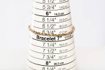Ladies 14k Yellow Gold Dainty Rope Bracelet Size 6.75"