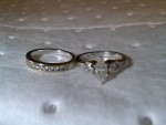 Rings: 1 Engagement ring, & 1 Wedding band
