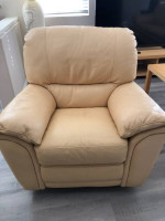 premium Italian leather sofa recliner