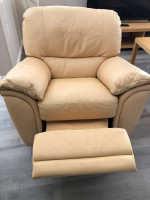 premium Italian leather sofa recliner
