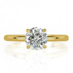 2.00 CT Round Moissanite Solitaire 14K