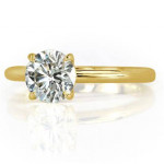 2.00 CT Round Moissanite Solitaire 14K