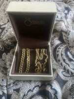 $1500 two real  14k gold chain 25.1grams 17.4 and 7.7 grams