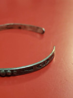 small wrist sterling bracelet with cool design