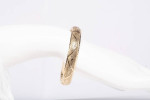 Ladies 14k Yellow Gold High Polished Bangle Bracelet Size 7