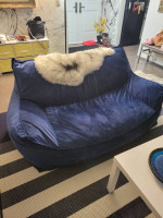 Velvet Bean Bag Sofa

