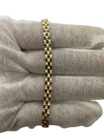10K Yellow Gold Rolex Style 10" Anklet 8 Grams
