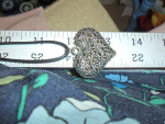 Silver Heart on Black Cord Necklace