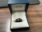 Elysium 8 mm black diamond ring