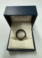 Elysium 8 mm black diamond ring