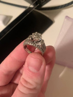 1-1/4 CT. T.W. Diamond Cluster Multi-Row Engagement Ring in 10K White
