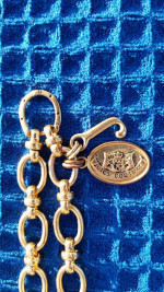 JUICY COUTURE GOLD-TONE HEART AND LOGO CHARM BRACELET