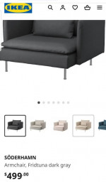 SÖDERHAMN CHAIR, armchair, single sofa chair + Free Delivery