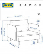SÖDERHAMN CHAIR, armchair, single sofa chair + Free Delivery