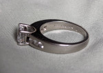Jeff Cooper Platinum engagement ring with diamonds