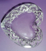 Jewelry Box Crystal - Heart Shape - 4.5 by 3.25