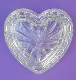Jewelry Box Crystal - Heart Shape - 4.5 by 3.25
