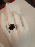 Two Jet Black Diamond Rings