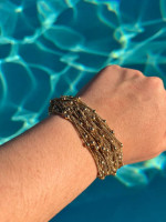 Golded Beaded Bracelet