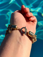 Golded Beaded Bracelet