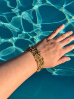 Golded Beaded Bracelet