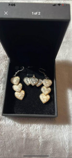 Classic Montana Heart earrings & Pendant