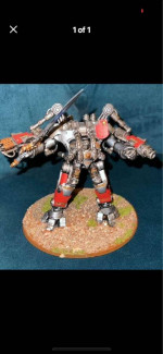 Painted warhammer figurine