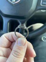 Black Diamond Ring With Black Diamond Band.