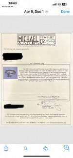Diamond engagement ring