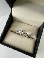 Engagement and Wedding Band Ring Set