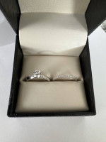 Engagement and Wedding Band Ring Set