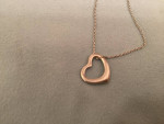 Elsa Peretti open heart necklace silver 925