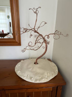 Copper Jewelry Tree w/ Tree Skirt