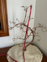 Copper Jewelry Tree w/ Tree Skirt
