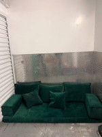 Green velvet turkish floor sofa
