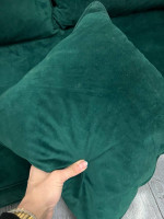 Green velvet turkish floor sofa