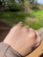 Diamond Wedding Set - 14K White Gol