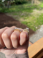 Diamond Wedding Set - 14K White Gol