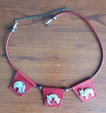 NECKLACE Southwestern/Native American inspired/silver buffalo lizard