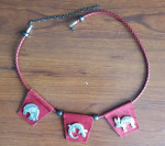 NECKLACE Southwestern/Native American inspired/silver buffalo lizard