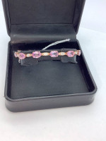 10k Pink Gemstone Bracelet