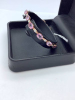 10k Pink Gemstone Bracelet