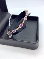 10k Pink Gemstone Bracelet