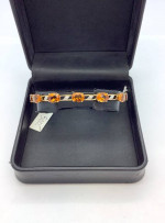 10k Citrine Diamond Bracelet