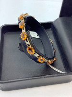10k Citrine Diamond Bracelet